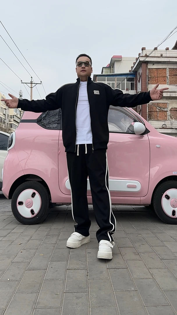 老男孩春秋新款运动休闲套装情侣宽松舒适立体刺绣卫衣卫裤2636