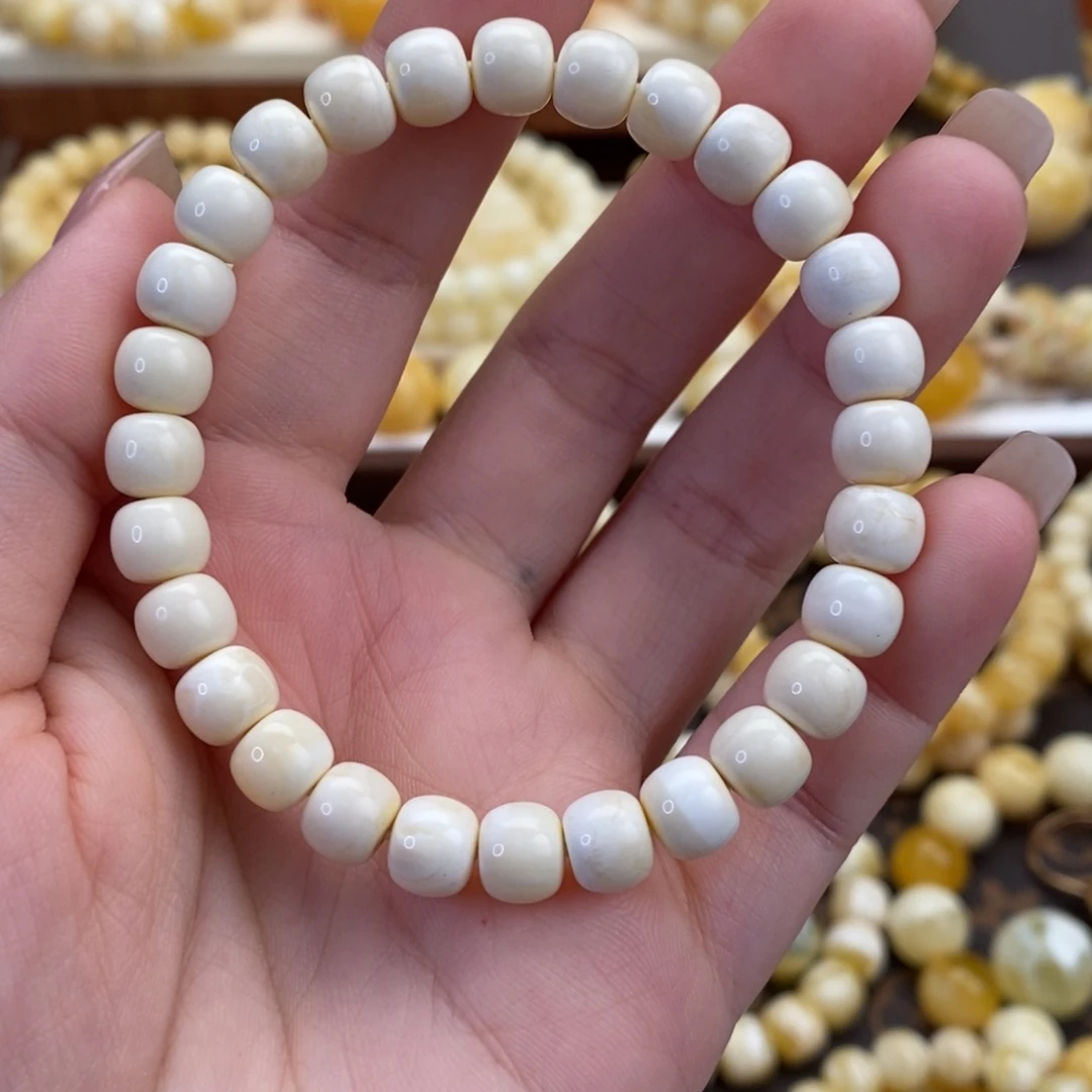 蜜蜡未镶嵌裸石手链