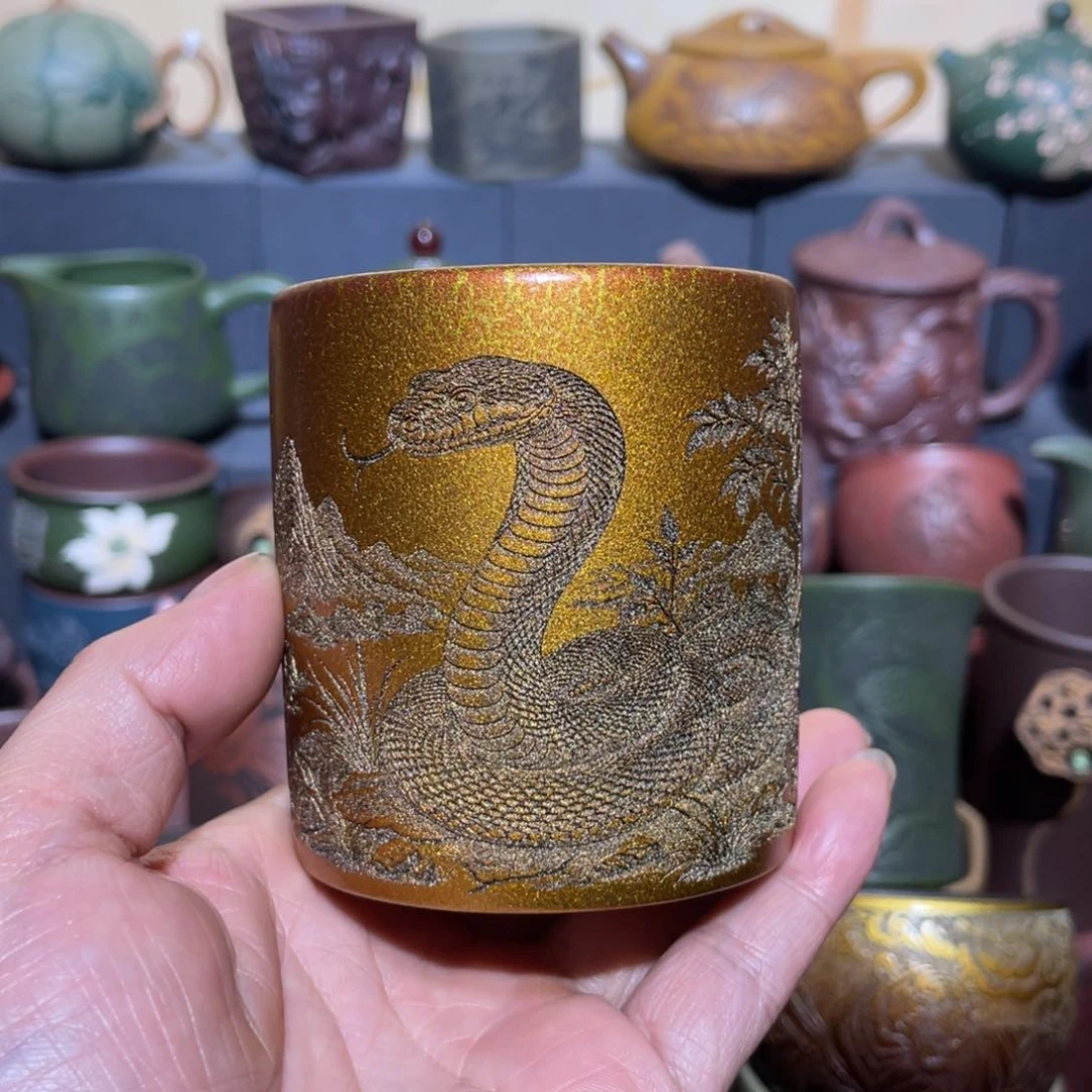 原矿紫砂手工主人杯