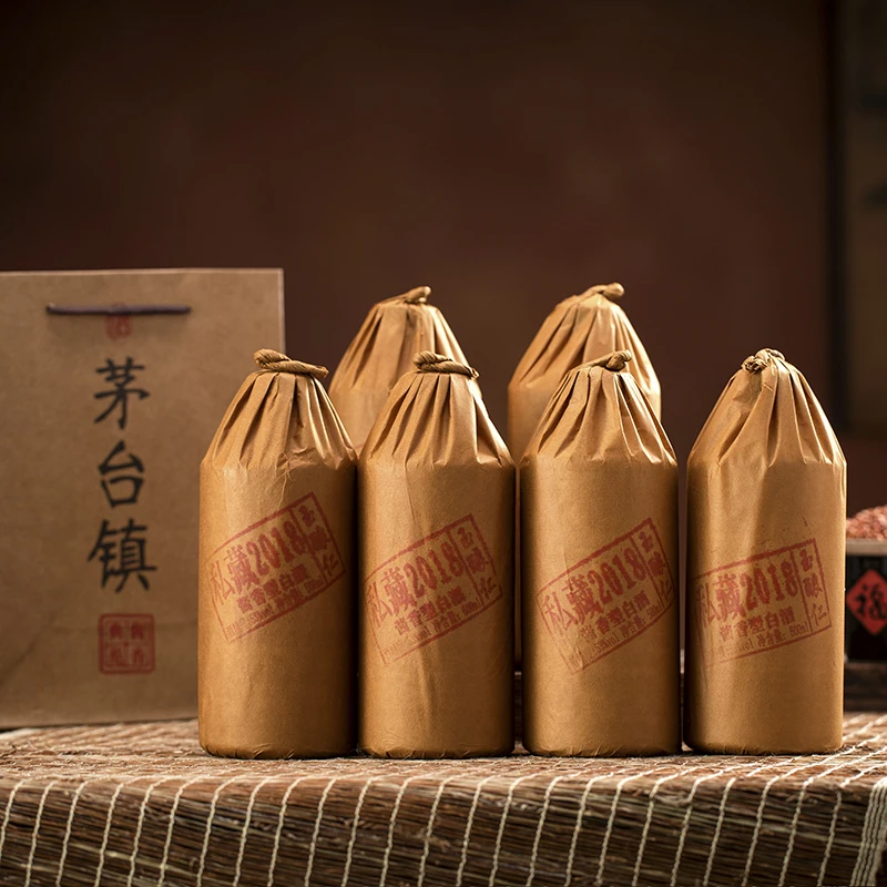 玉酿仁贵州茅台镇酱香白酒53度纯粮食坤沙酒水白瓶老酒51-60度500