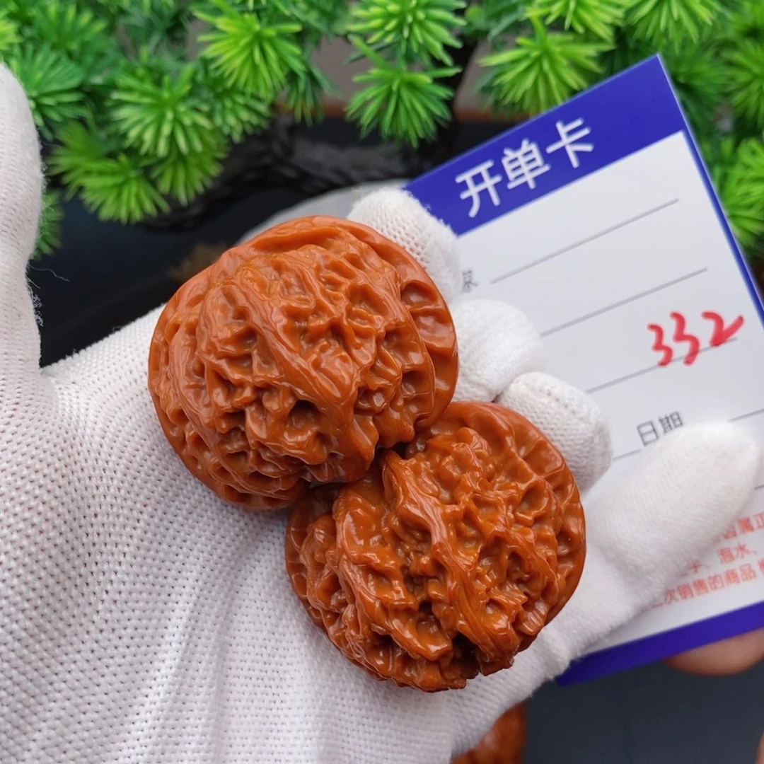 文玩核桃把件42苹果园332