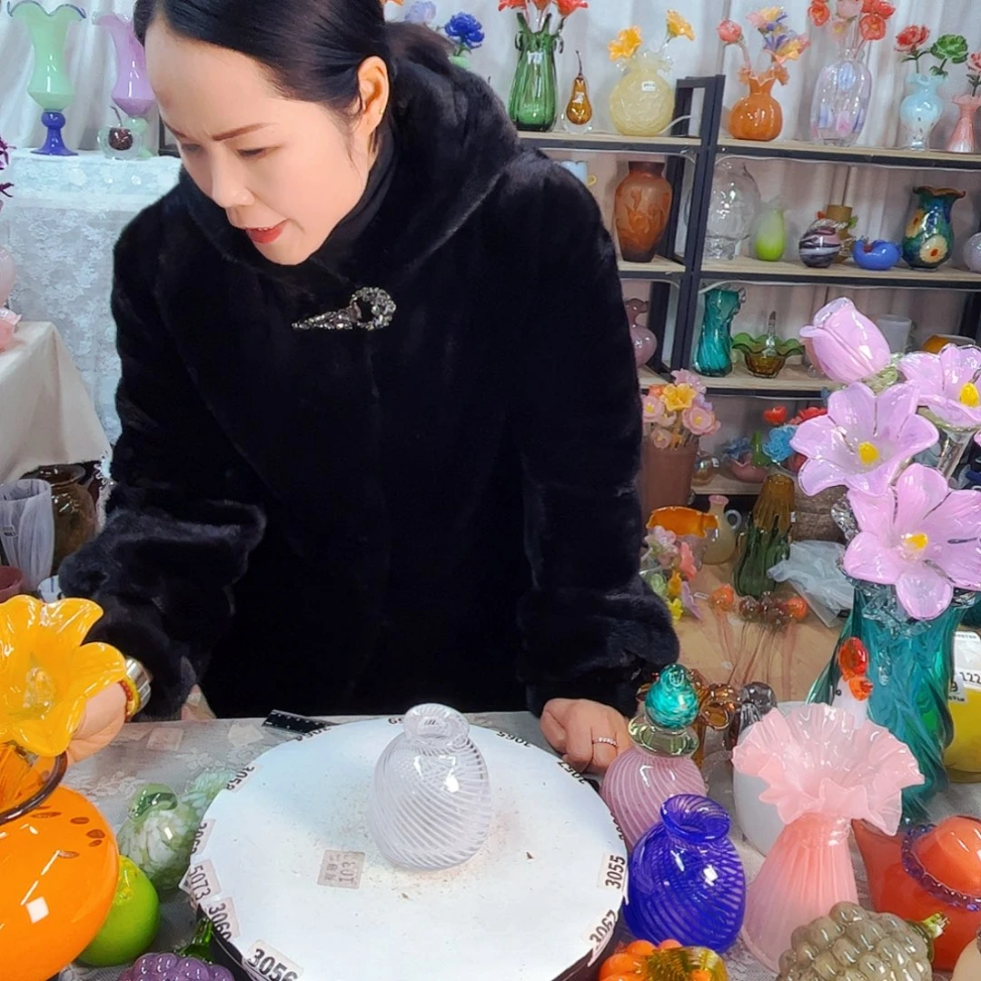 小瓶家悦美居琉璃摆件