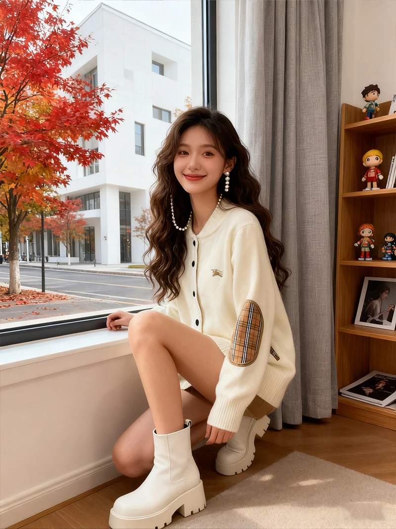 新款韩版时尚减龄气质百搭棒球服外套+033