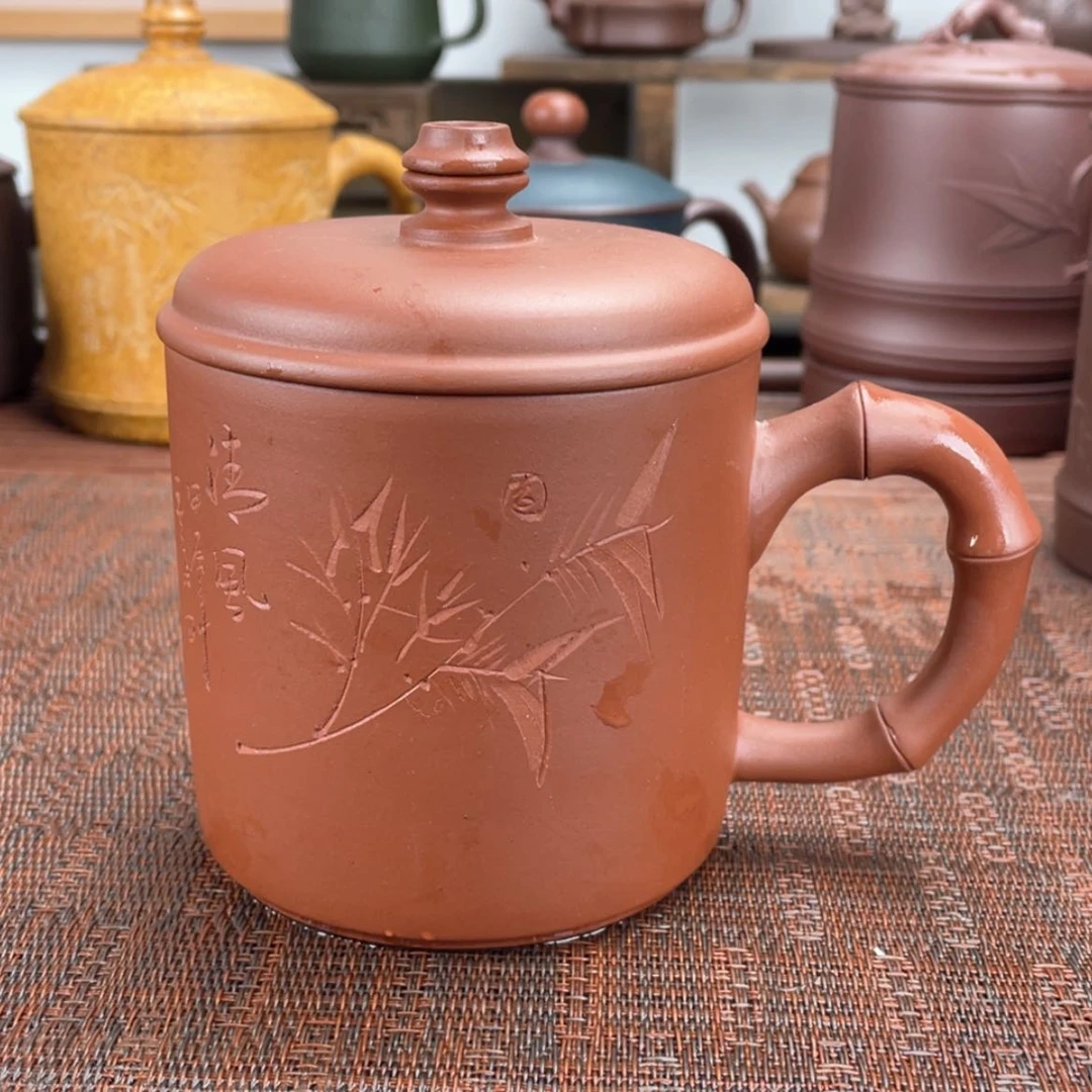 【闪购商品】紫砂茶杯宜兴原矿紫砂盖杯微瑕