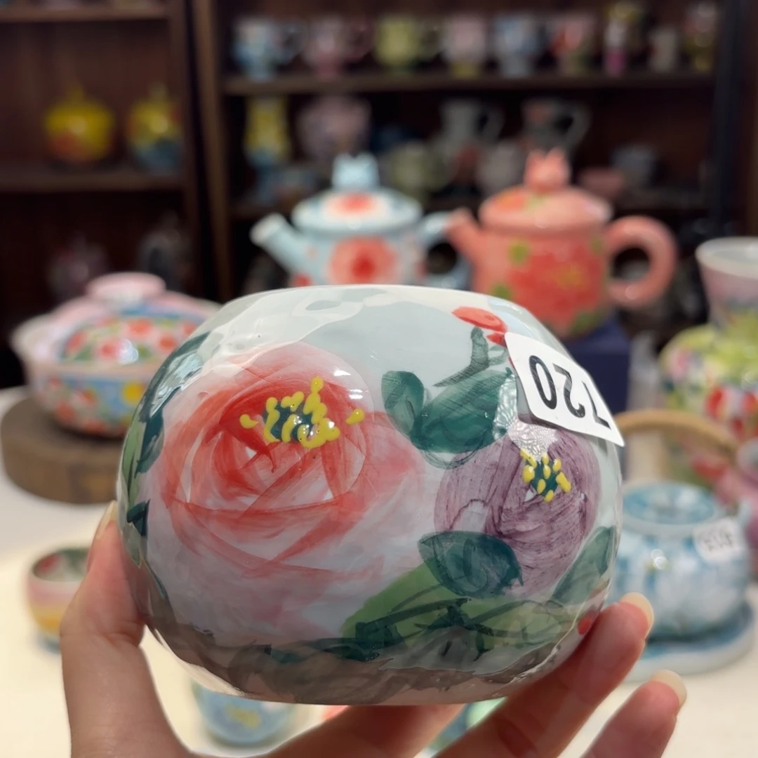 景德镇手绘高温釉下彩陶瓷茶具