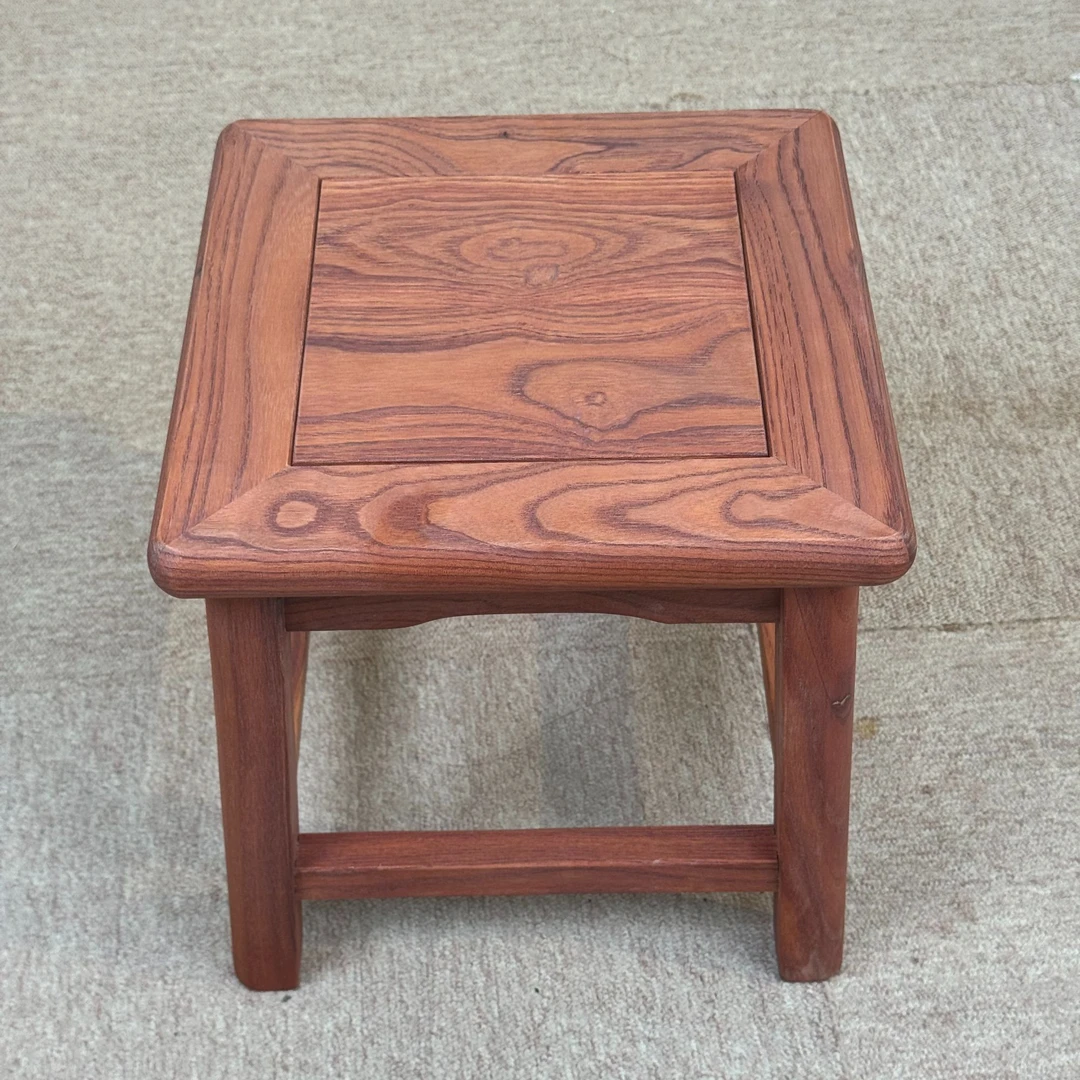 实木板凳简约方几禅意餐桌方形凳子客厅小凳家用