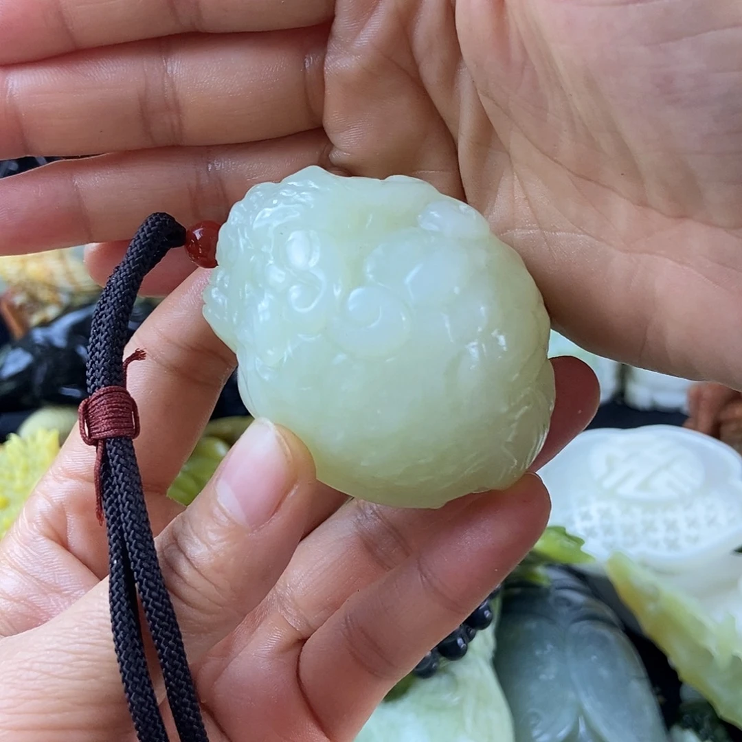 玩***照蛇纹石玉合金手把