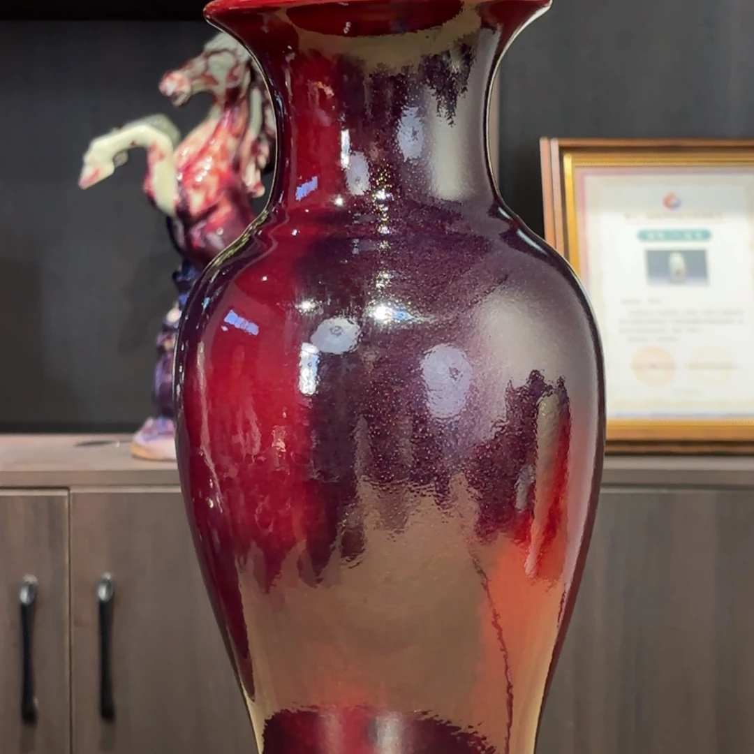 你***的陶陶瓷手工工艺观音瓶