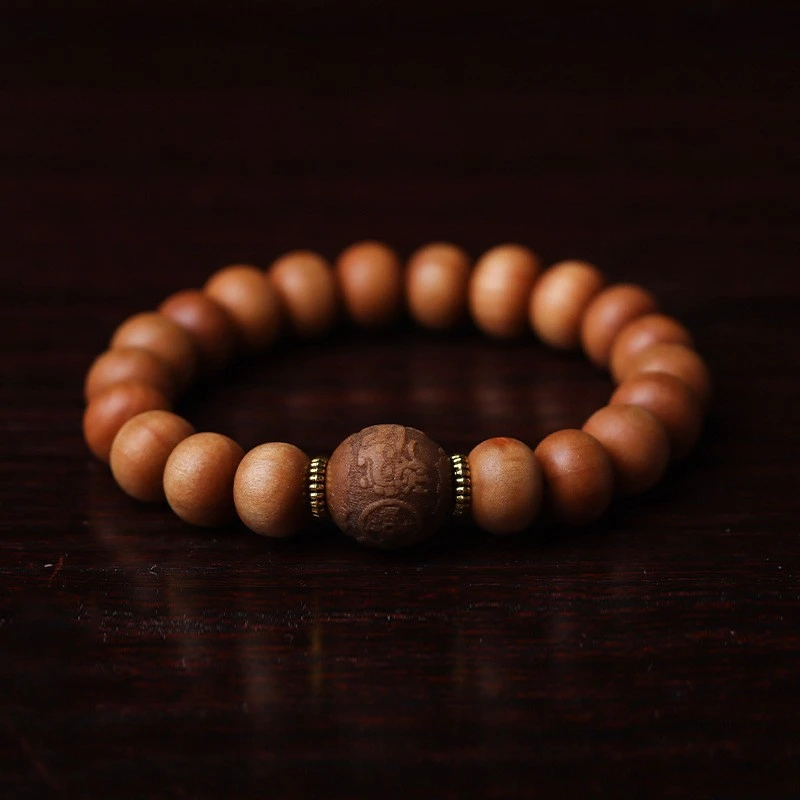 檀香木佛珠手串男女款卡12 300（无礼盒）