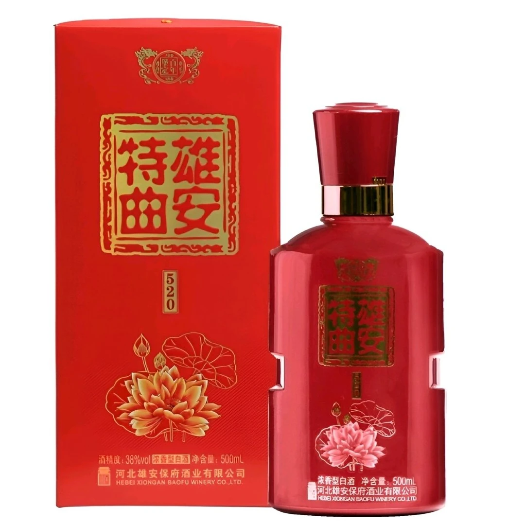 百年堡定雄安特曲520浓香型白酒38度500ML纯粮食白酒 38度6瓶发货38度