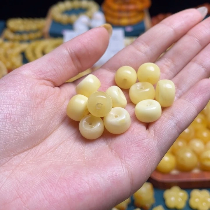 手串蜜蜡未镶嵌天然蜜蜡满蜡老型珠多样性随机发