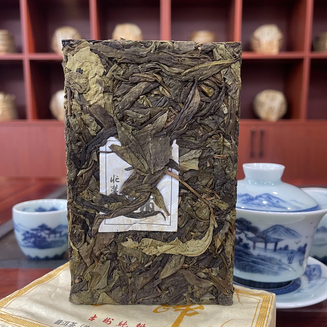 【云南老罗普洱茶】昔归 2023年头春黄金砖普洱生茶250克/砖