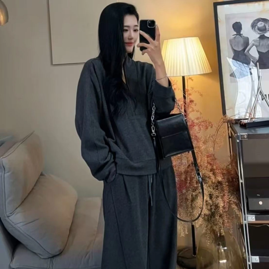 【ERUME】秋冬款加绒半结构卫衣套装1085款