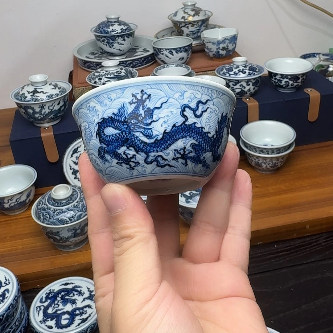 小小明堂双龙海水禅定杯