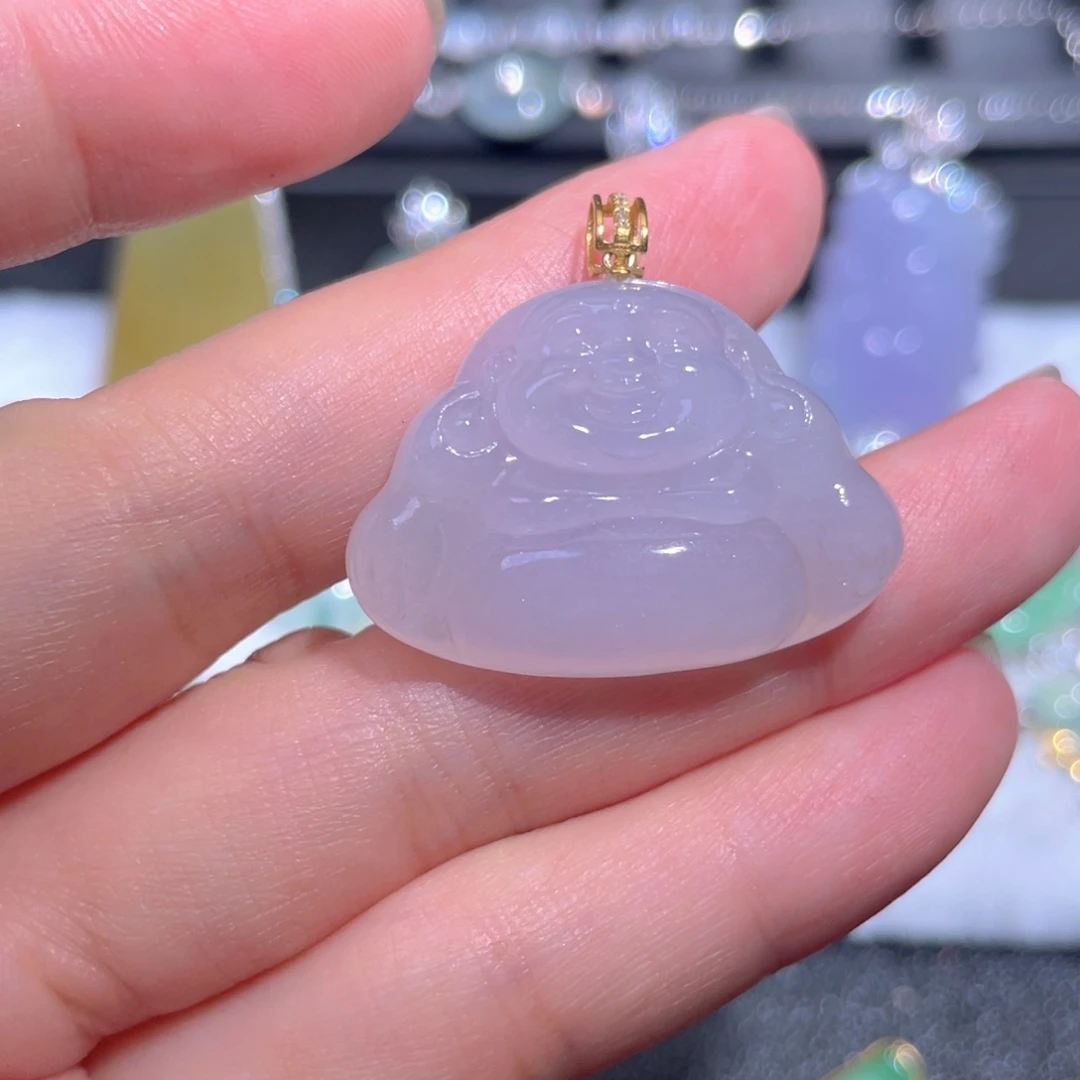 翡翠18K金镶嵌颈饰翡翠