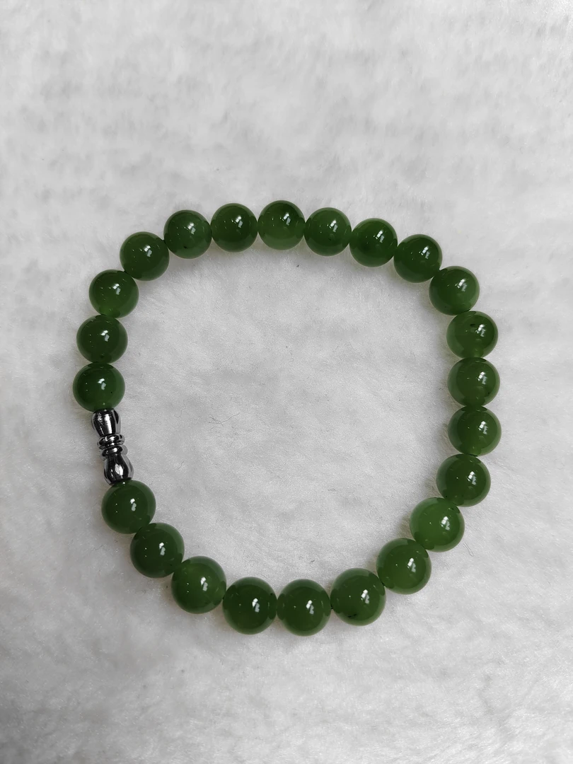 天然玉石和田碧玉手串