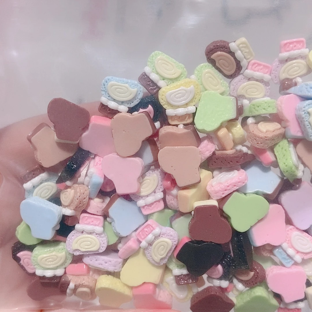 树脂想念金粉mini饼干瑞士卷100