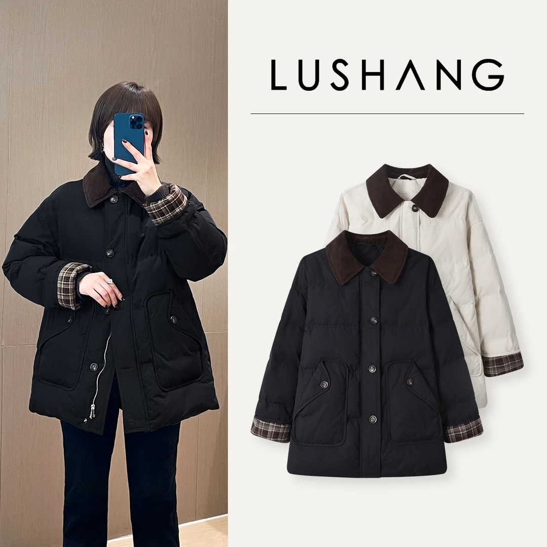 【奢宠冬日】别致撞色，时尚减龄！露赏2025冬季宽松气质中长款棉服