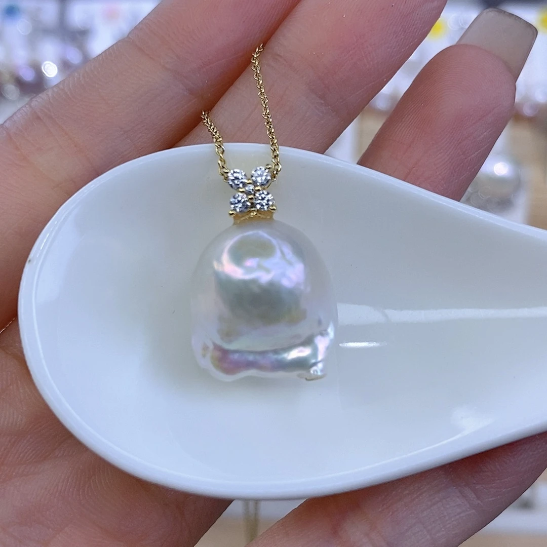 淡水珍珠颈饰合金
