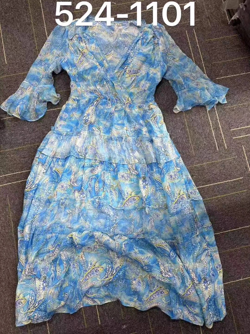 【2025-瑶瑶-三五】重磅100桑蚕丝连衣裙524-1101