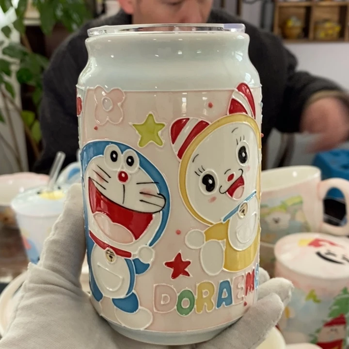 杯兔**?景德镇釉下彩手绘