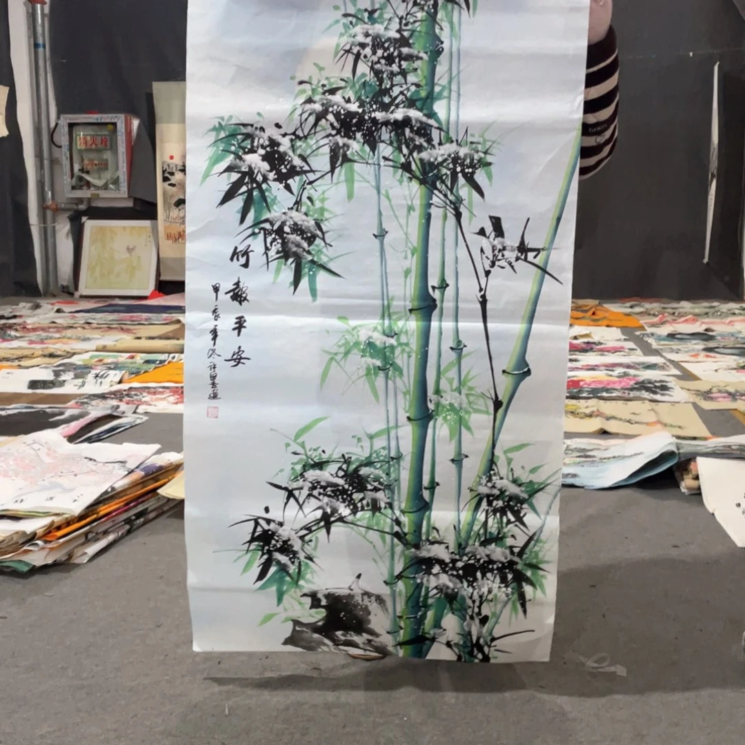 国画国画作品画心一张