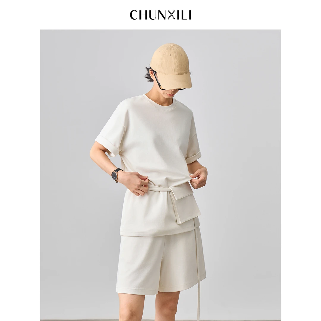 CHUNXILI/春熙里 夏季时尚运动休闲简约套装D03T53001