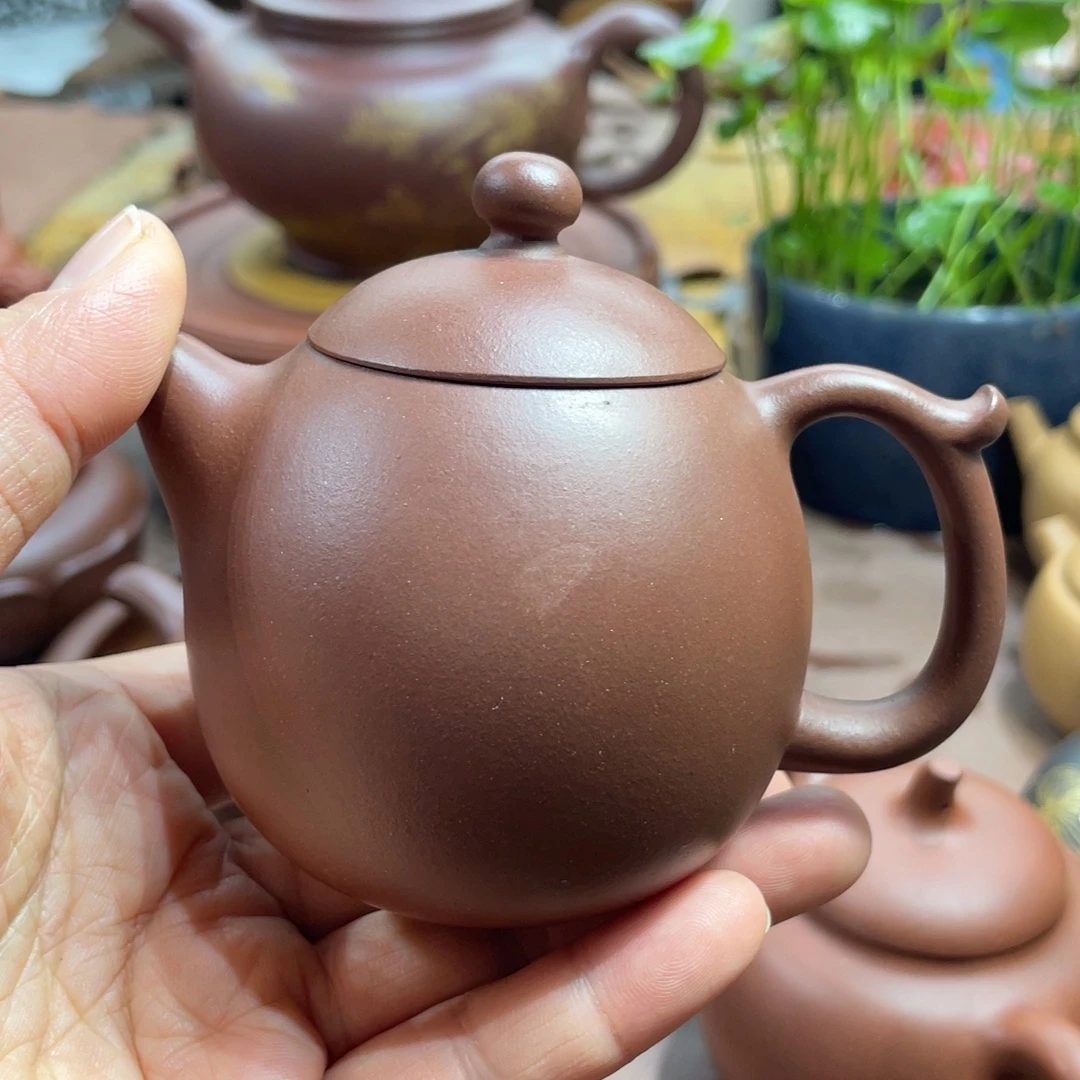 紫砂茶壶底槽青龙蛋