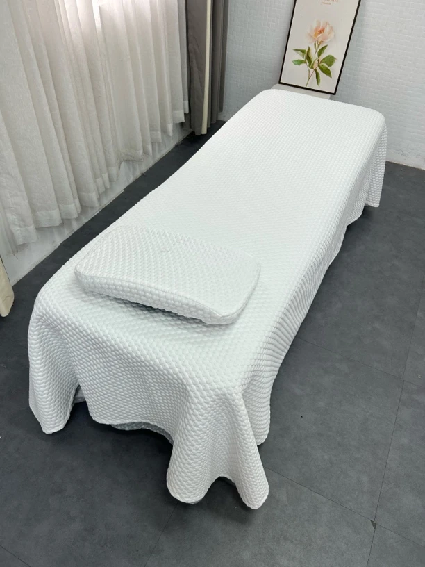 2025年新款高档针织棉加厚美容床罩大床单纯色床单按摩推拿理疗