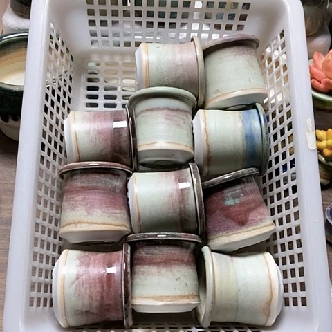 紫砂花盆294微瑕品口径4厘米左右的