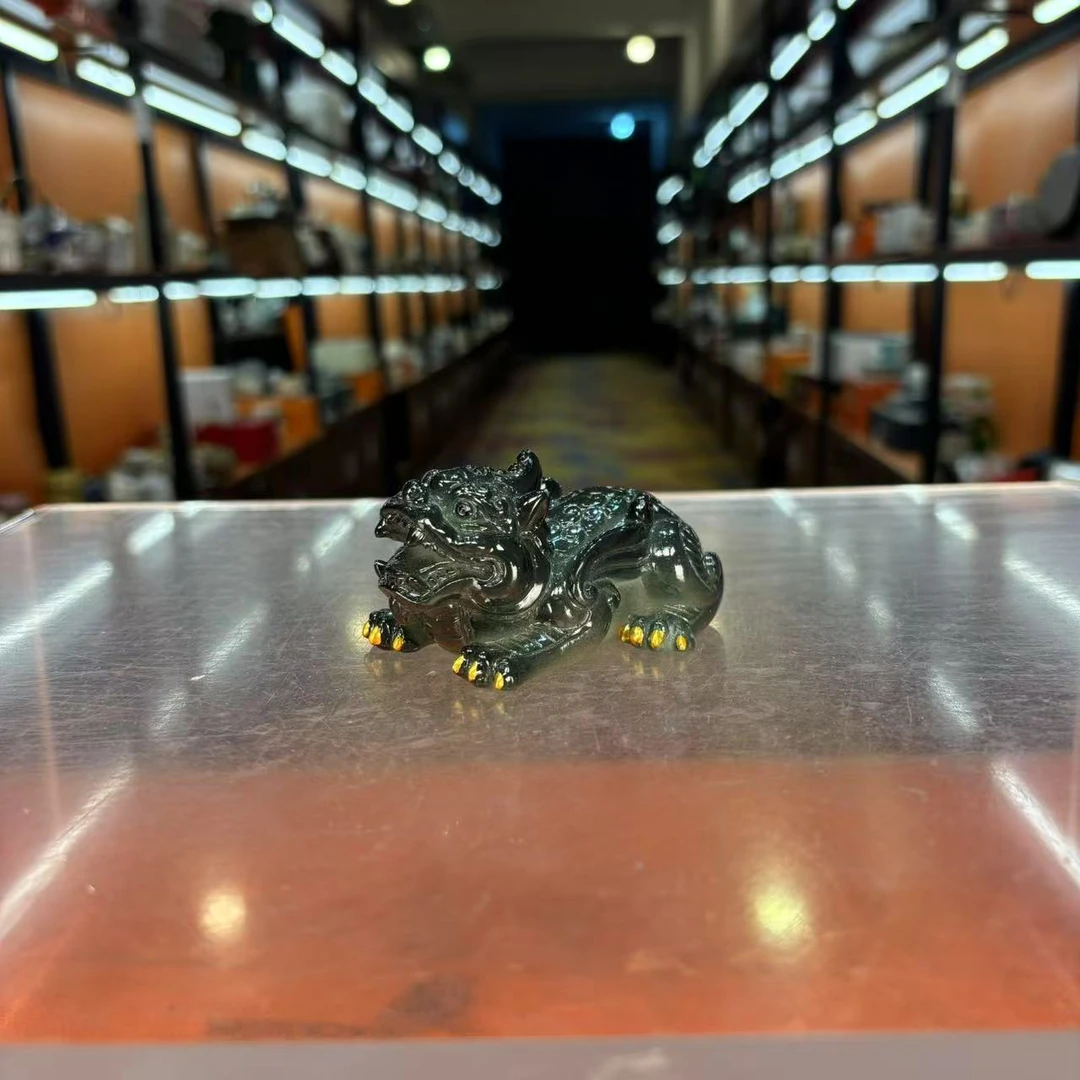 秋香茶具 创意树脂遇热变色貔貅茶宠桌面茶宠摆件-4936-2400