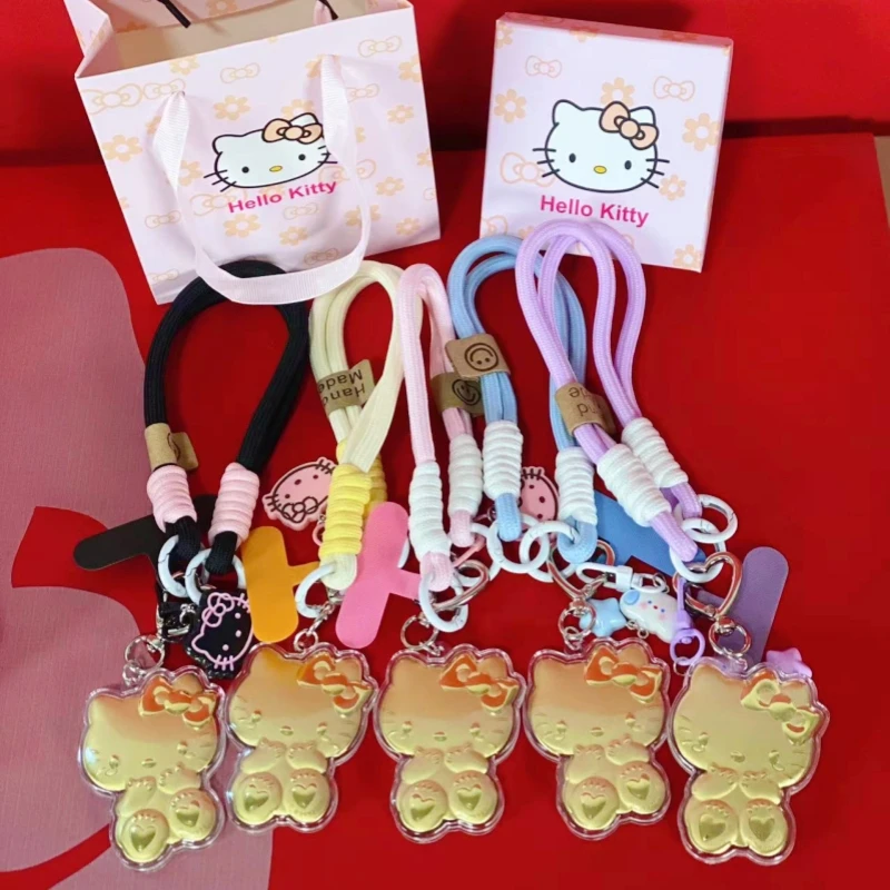 深圳水贝新款KT猫手机挂件彩色礼盒凯蒂猫钥匙扣送女友闺蜜小礼物