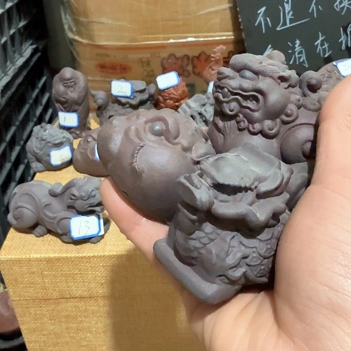 紫砂茶宠车*雕塑瑕疵茶宠