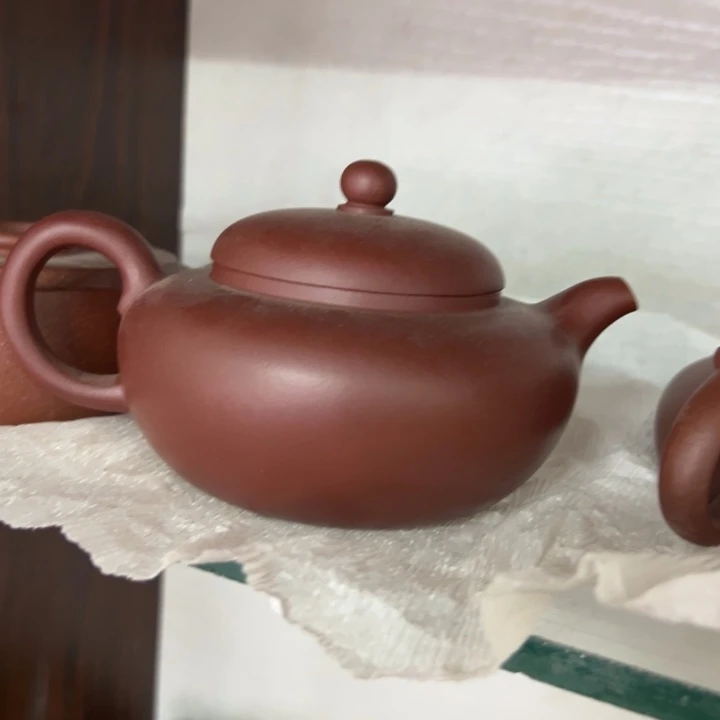 紫砂茶壶龙血砂无尘240c c