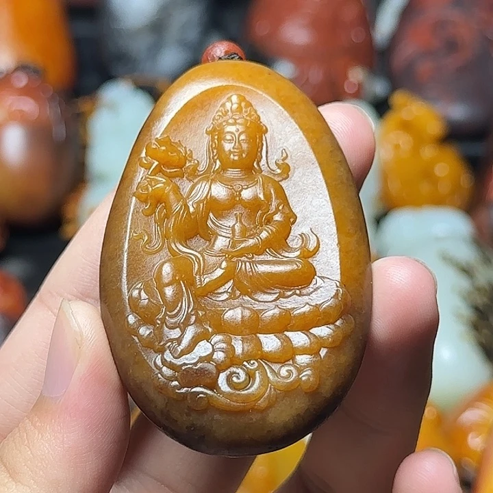 和田玉未镶嵌挂件