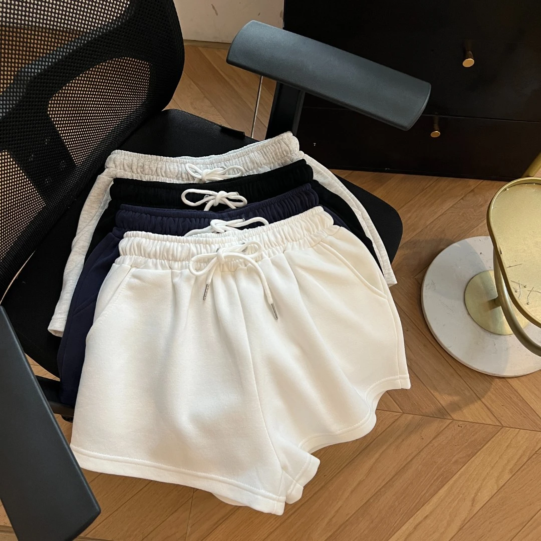 【运补6-10￥】美式运动短裤女夏季外穿高腰显瘦宽松热裤百搭休闲裤