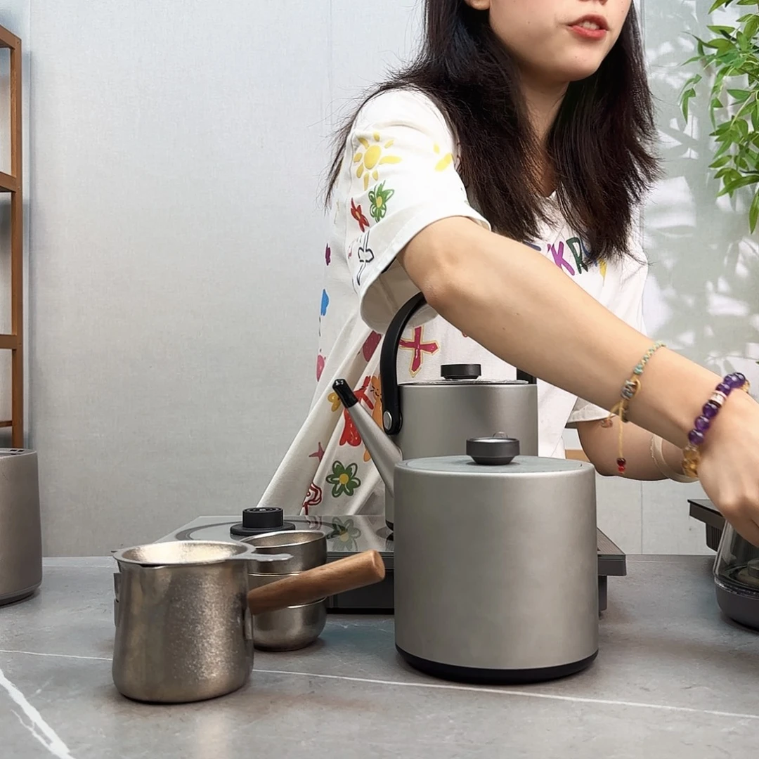 ****‍微可道纯钛煮茶壶家用