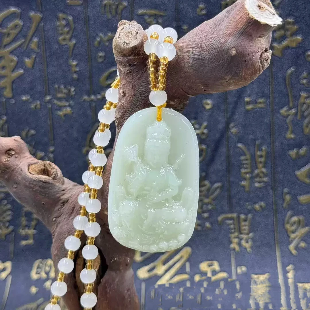 莲花观音牌国风吊坠玉观音028观音菩萨观音菩萨吊坠菩萨挂坠
