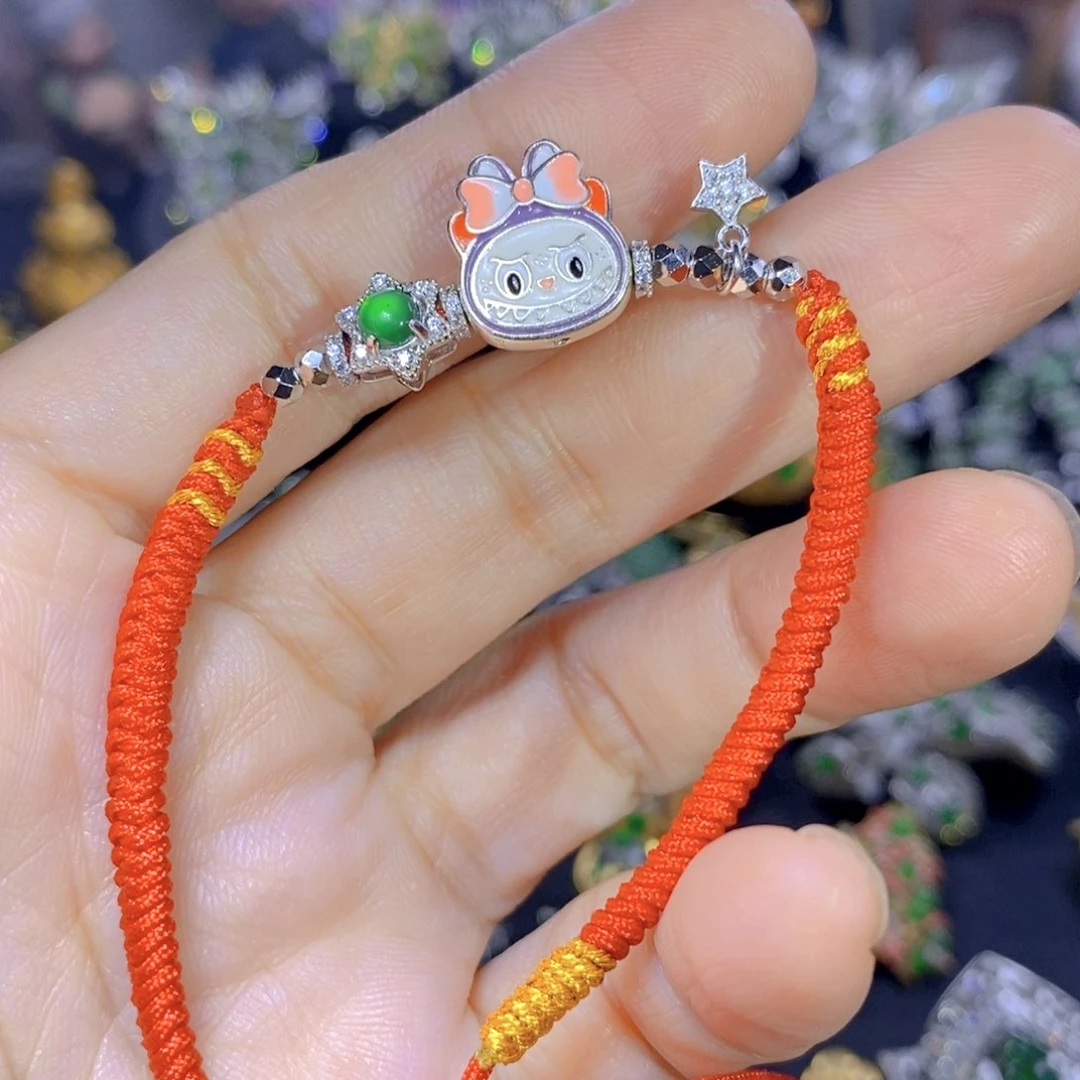 翡翠银S925镶嵌套链天然资源