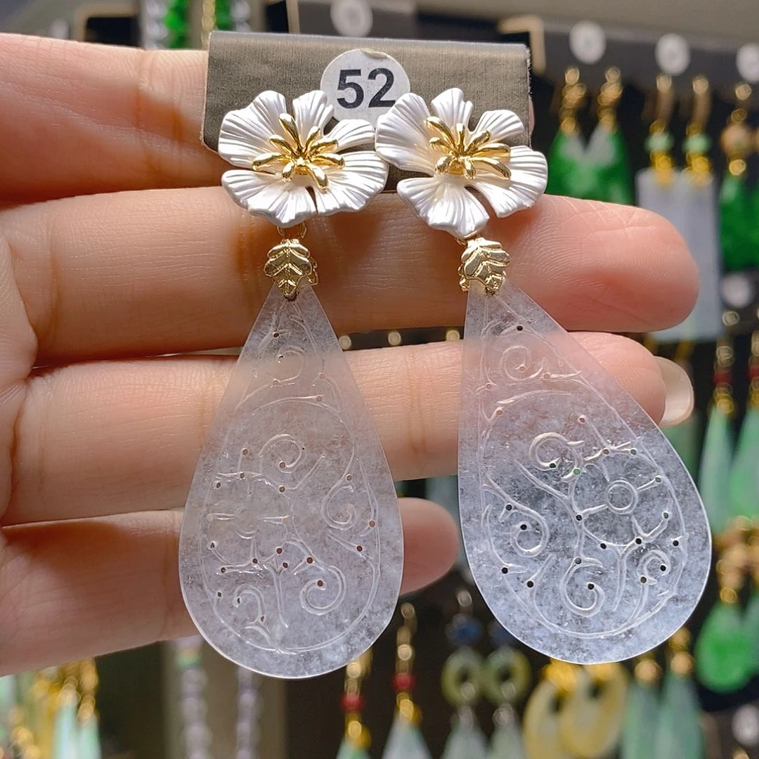 未镶嵌翡翠耳饰翡翠