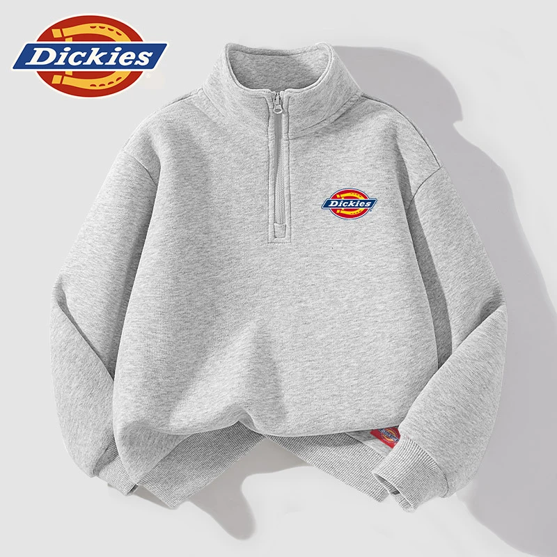 Dickies童装男童卫衣春秋款青少年半高领拉链运动服儿童春装上衣