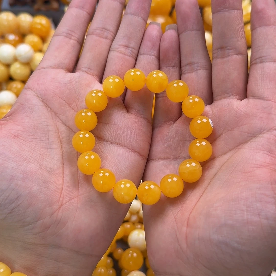 蜜蜡未镶嵌珠宝奇石同料13mm