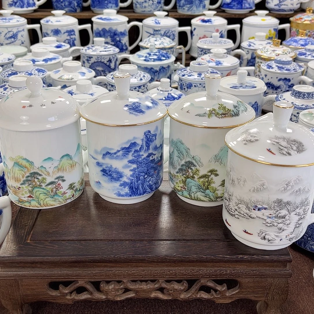 3***了陶瓷摆件景德镇陶瓷马克杯