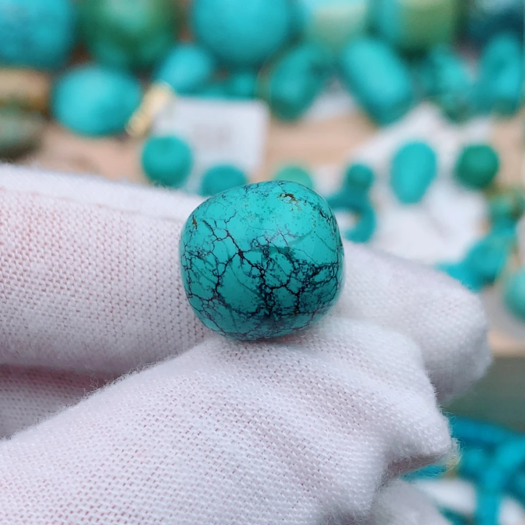 未镶嵌绿松石珠宝奇石13mm