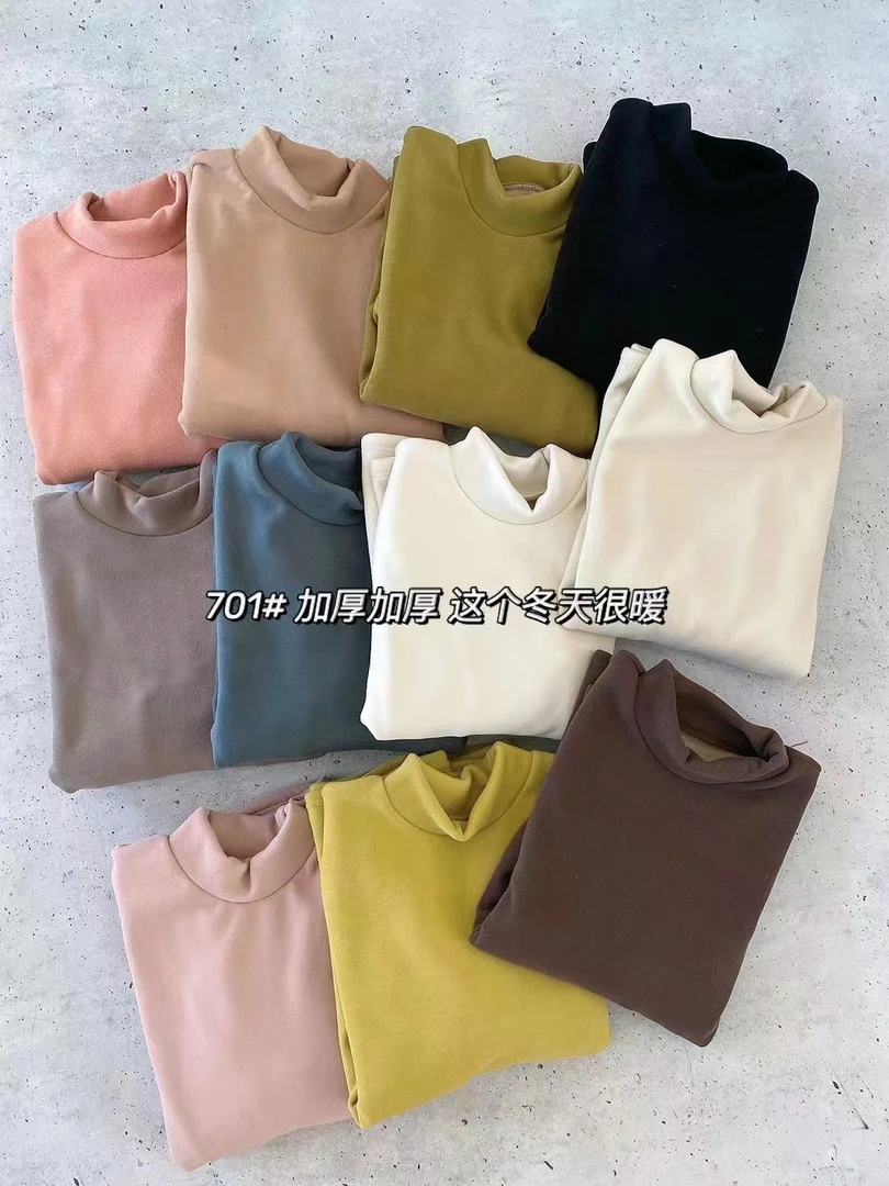 【公主屋】摇粒绒中领打底衣701