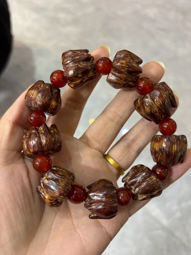 滴血莲花手串天然手工文玩好物20mm