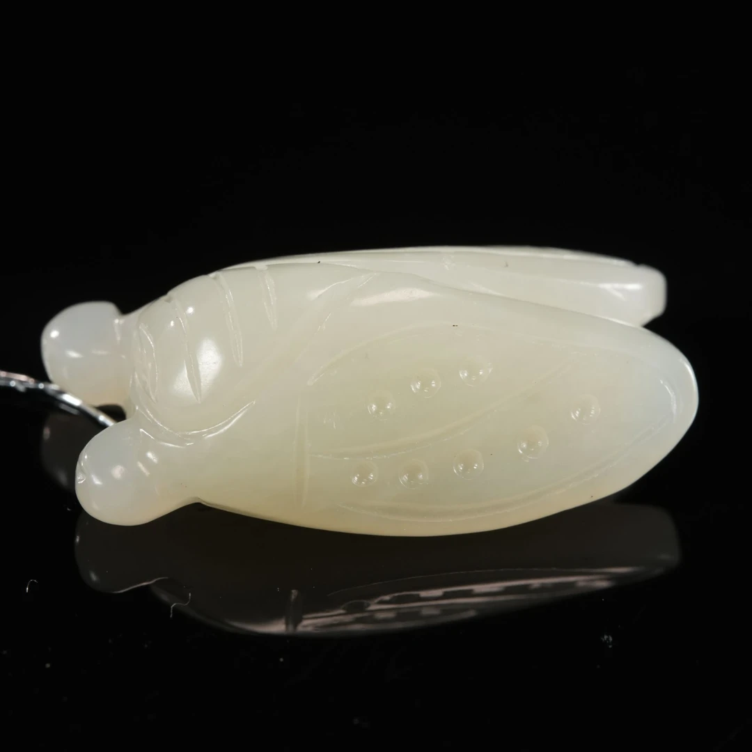 天然和田玉颈饰-裸石约25*14*8mm-HTY804-不退不换