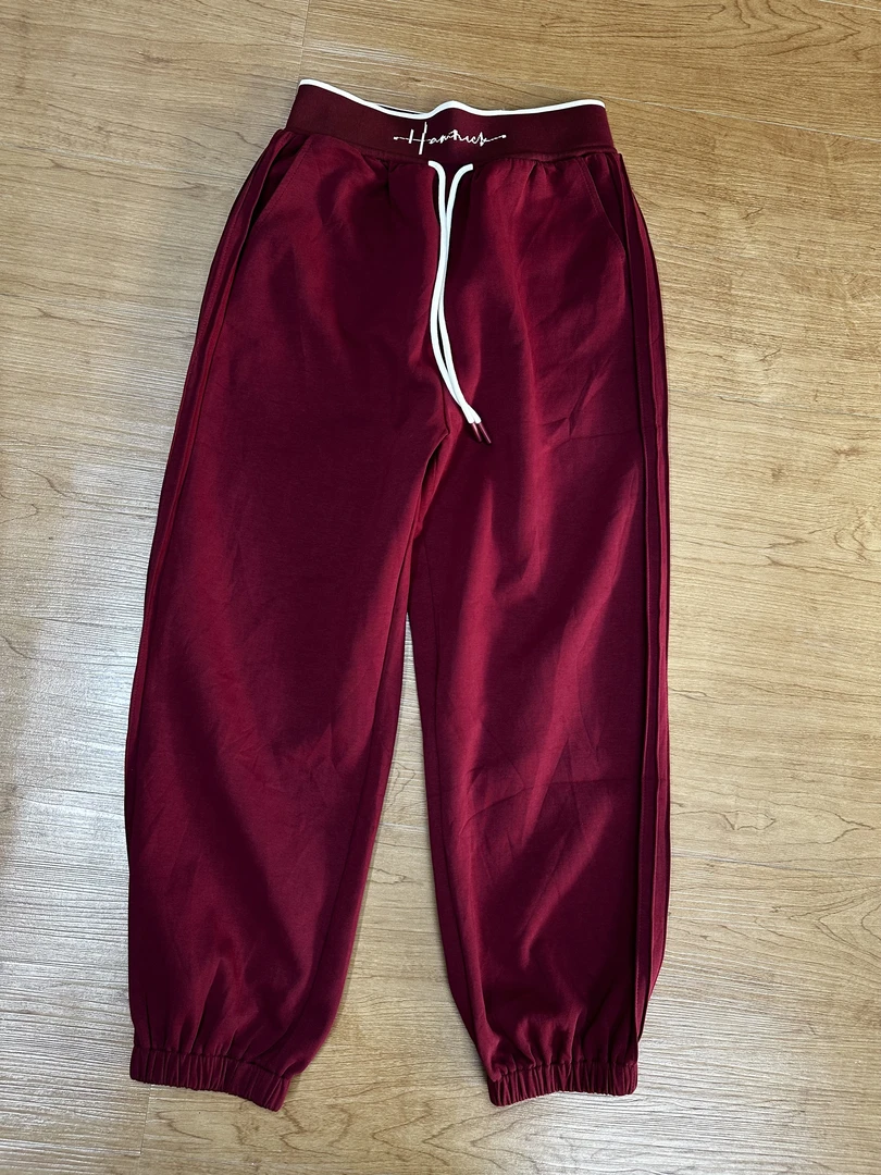 28222束脚宽松系带休闲卫裤