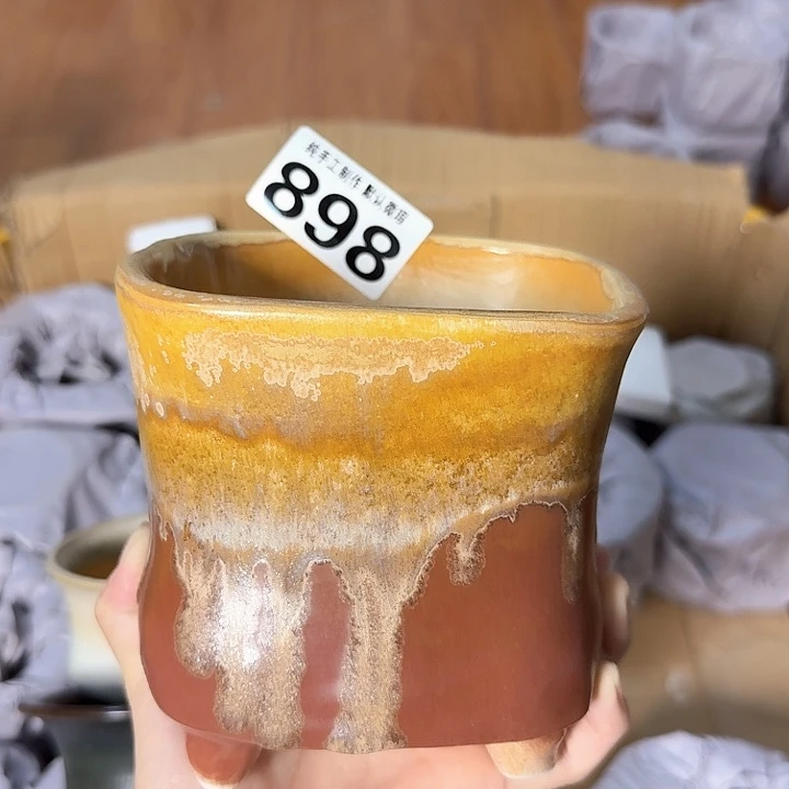 景德镇手工陶瓷盆 口12