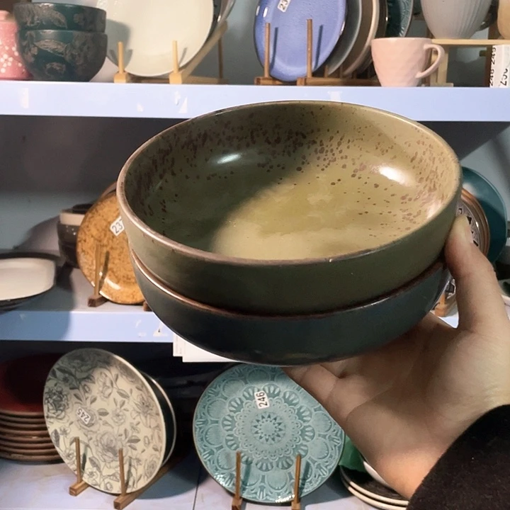 瓷2只高温釉下彩陶瓷餐具